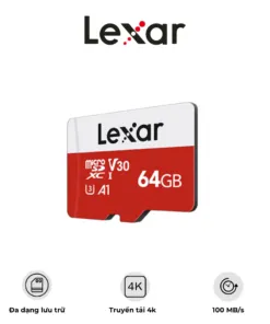Thẻ nhớ Lexar E-Series MicroSD Card, kèm Adapter