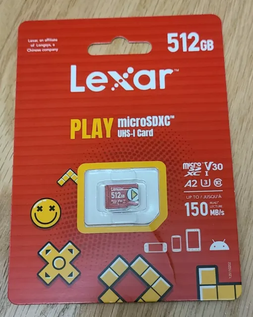 Thẻ nhớ micro SD Lexar PLay - 512GB UHS-I Card