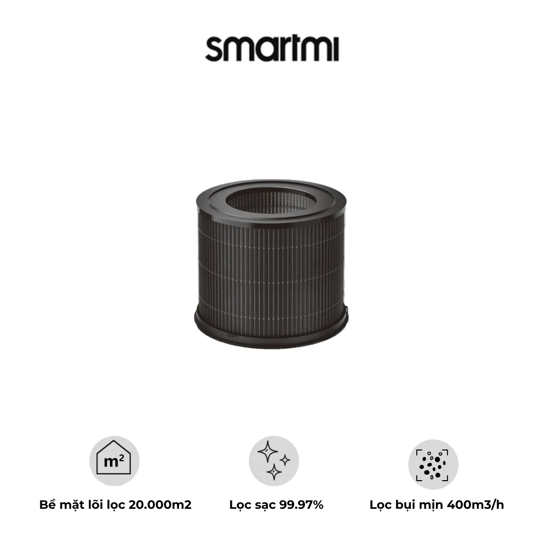 Lõi lọc không khí Smartmi Air Purifier P1 Filter (Pollen Allergy) – HEPA H13, Loại bỏ phấn hoa, Phù hợp cho máy P1