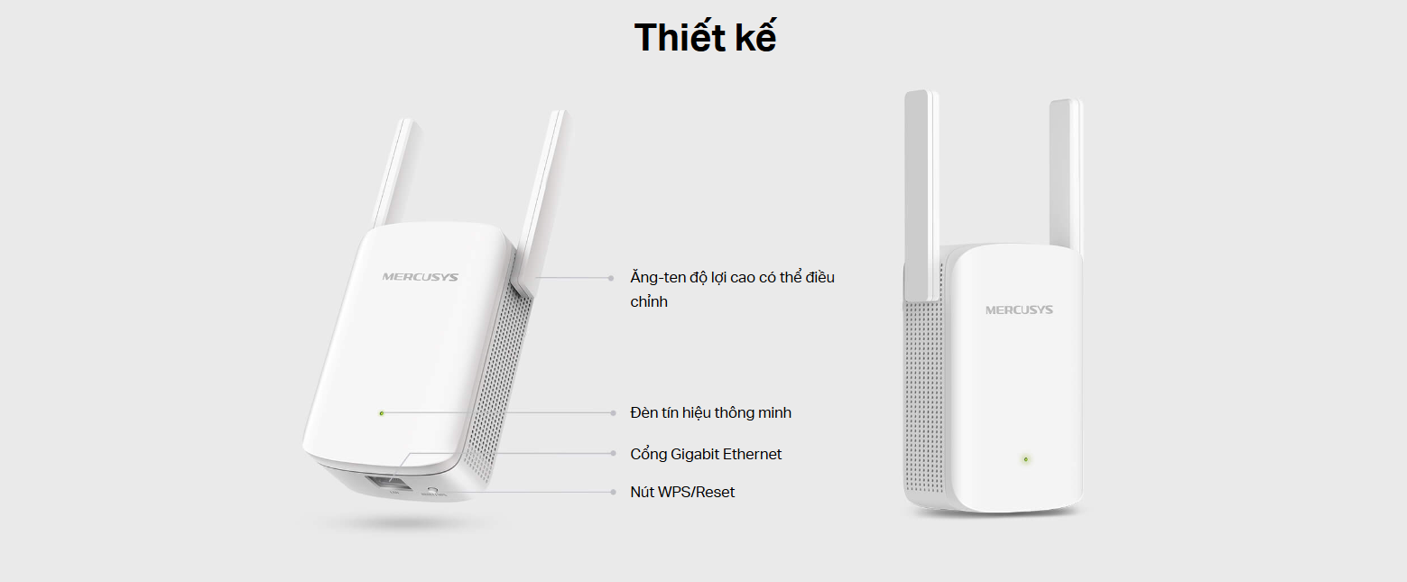 Bộ Mở Rộng Sóng Wi-Fi 6 Mercusys Me60X