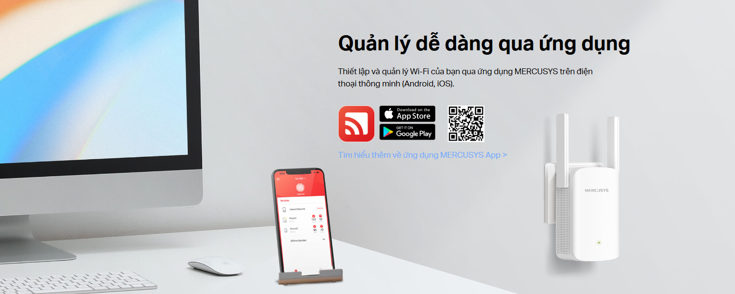 Bộ Mở Rộng Sóng Wi-Fi 6 Mercusys Me60X
