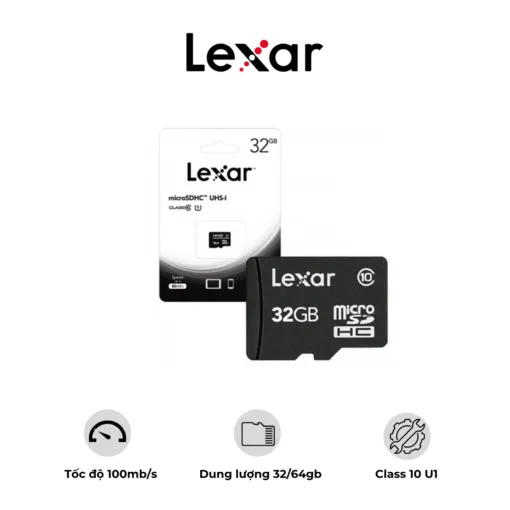 Thẻ nhớ Micro SD Lexar - 32gb/64GB