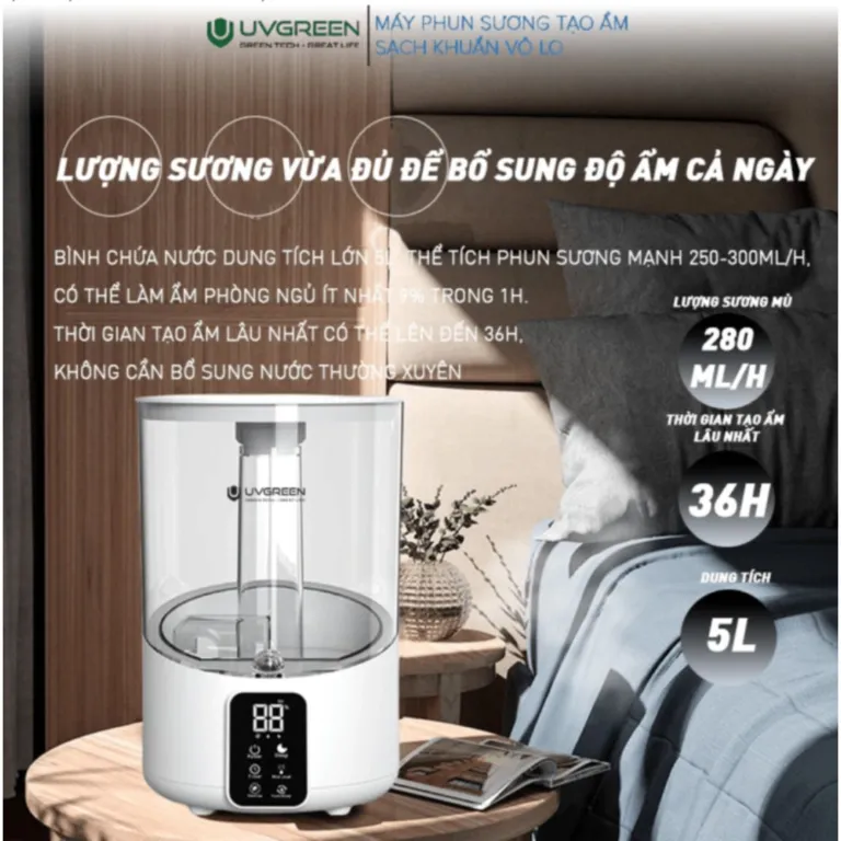 Máy phun sương tạo độ ẩm không UVGREEN KH100/KH200 | AKIA