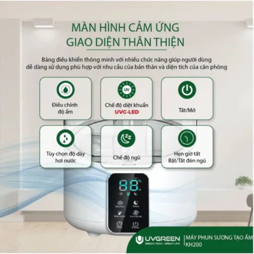 Máy phun sương tạo độ ẩm không UVGREEN KH100/KH200