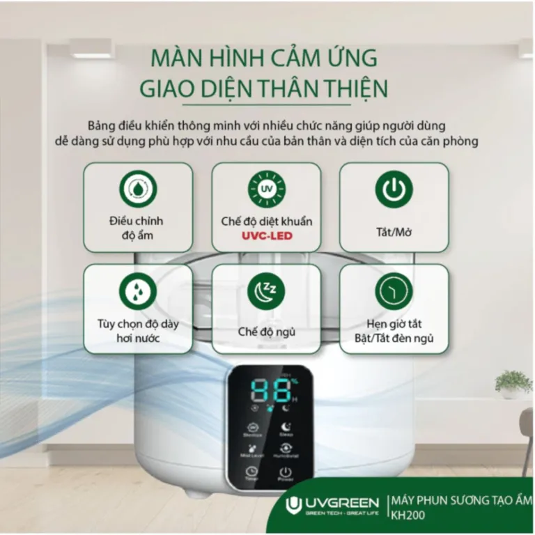 Máy phun sương tạo độ ẩm không UVGREEN KH100/KH200 | AKIA