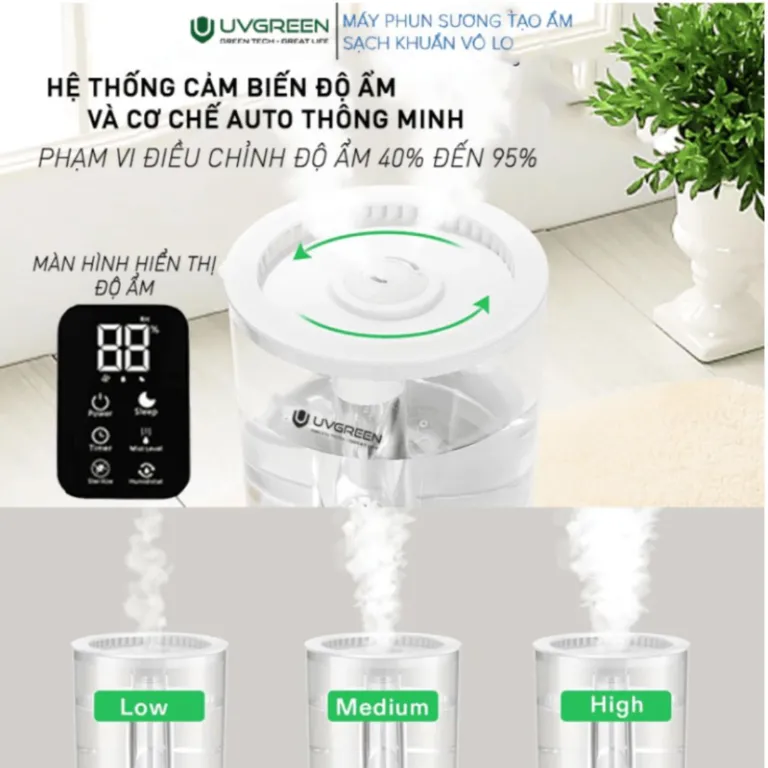 Máy phun sương tạo độ ẩm không UVGREEN KH100/KH200 | AKIA