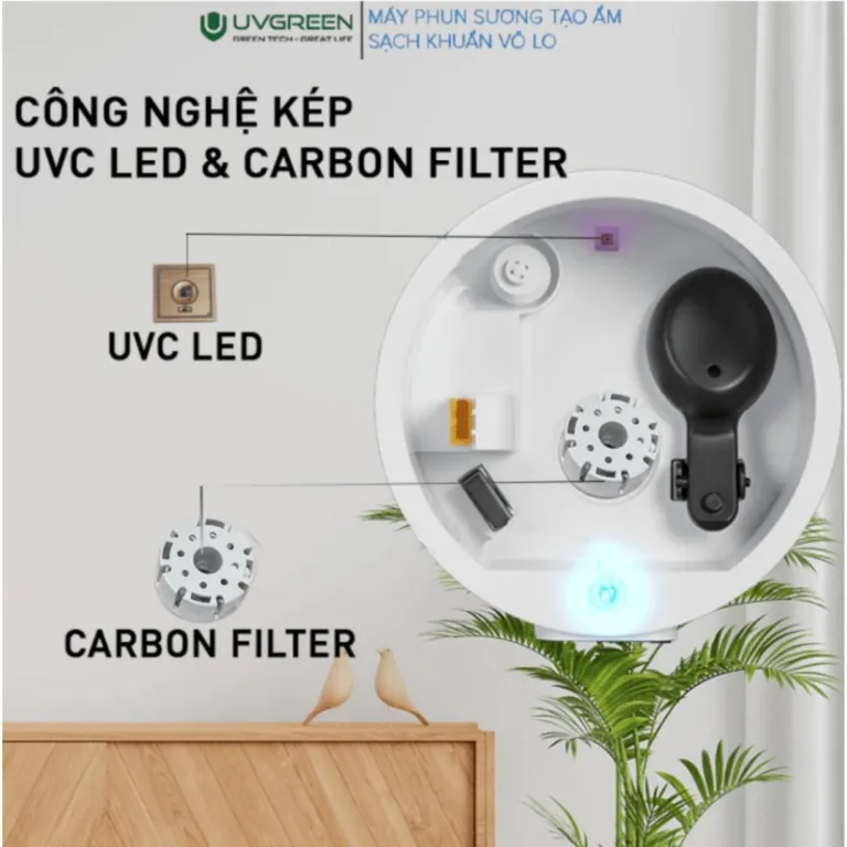 Máy phun sương tạo độ ẩm không UVGREEN KH100/KH200 | AKIA