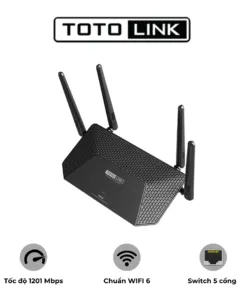 Router WiFi 6 Totolink X2000R V2 Gigabit băng tần kép AX1500