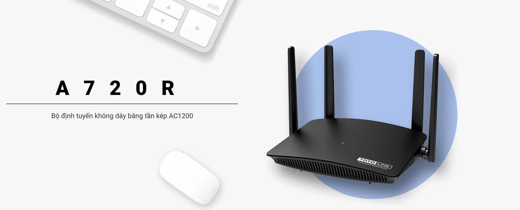 Router Wifi Totolink A720R 4 Ăngten 12 Router Wifi Totolink A720R 4 Ăngten