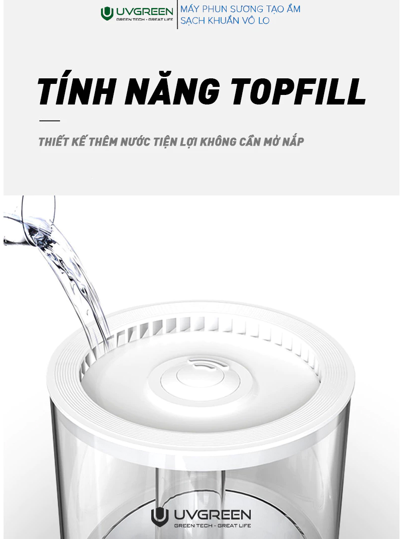 Máy Phun Sương Tạo Độ Ẩm Không Uvgreen Kh100/Kh200