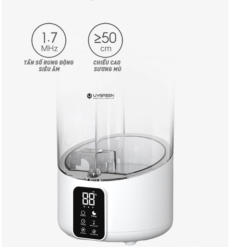Máy Phun Sương Tạo Độ Ẩm Không Uvgreen Kh100/Kh200