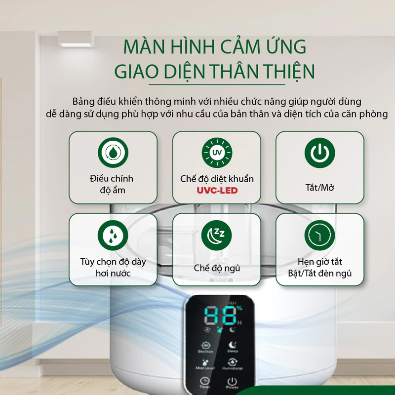 Máy Phun Sương Tạo Độ Ẩm Không Uvgreen Kh100/Kh200