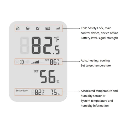 Cảm biến nhiệt độ và độ ẩm Aqara W100 – Màn hình hiển thị tích hợp – Giám sát môi trường chính xác