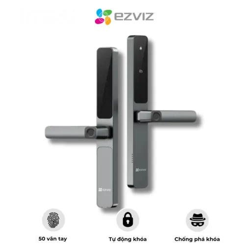 Khóa cửa vân tay Ezviz DL06 Pro – Mật mã – Thẻ từ – Cảm biến nhạy bén