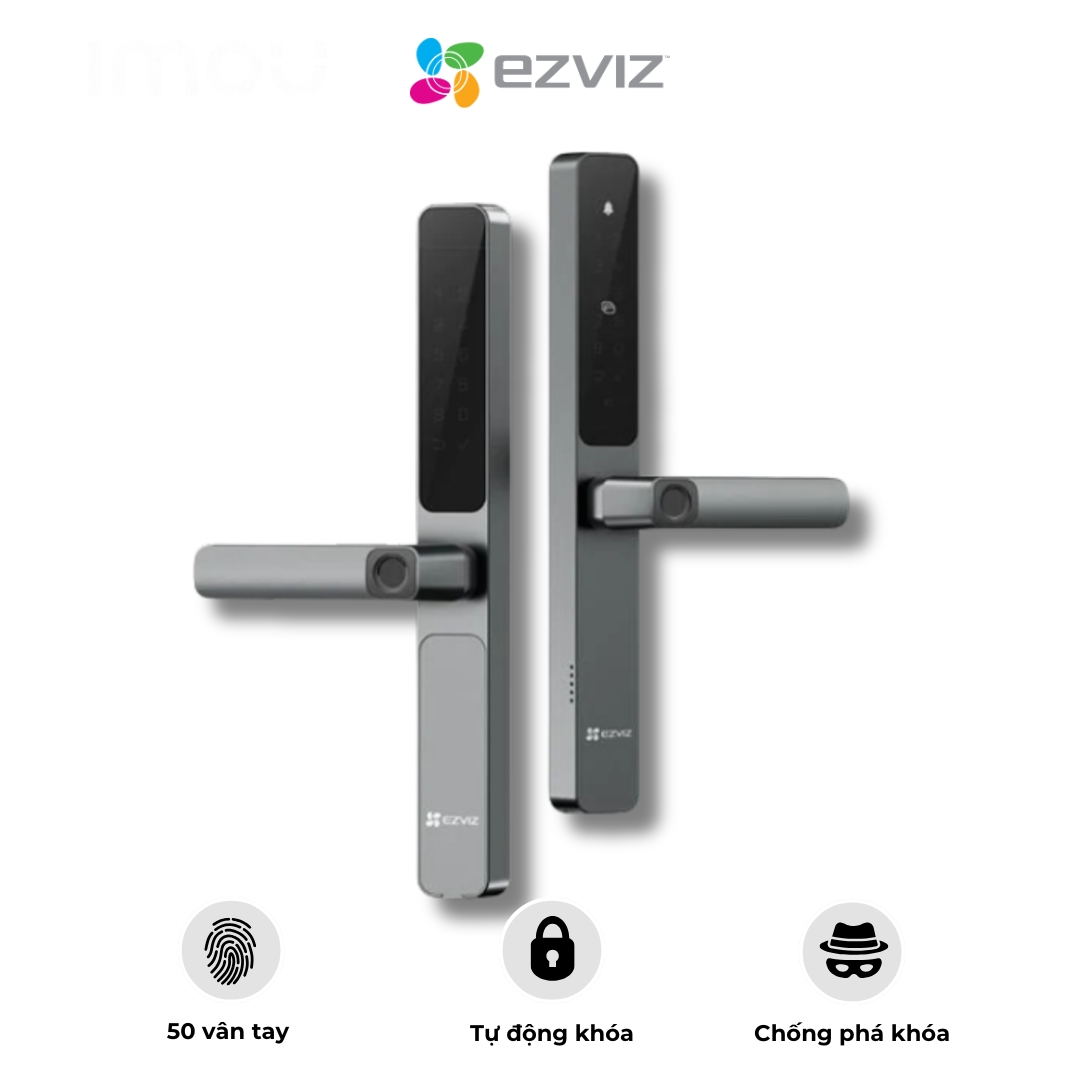 Khoá Vân Tay 2 Mặt Cho Cửa Nhôm Ezviz Dl06 Pro 5 Khoá Vân Tay 2 Mặt Cho Cửa Nhôm Ezviz Dl06 Pro