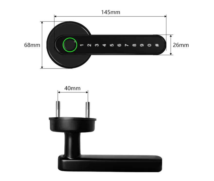 Khóa Cửa Thông Minh Akia K18 10 Khóa Cửa Thông Minh Akia K18