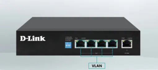 Switch PoE D-Link DGS-F1005P-E-5
