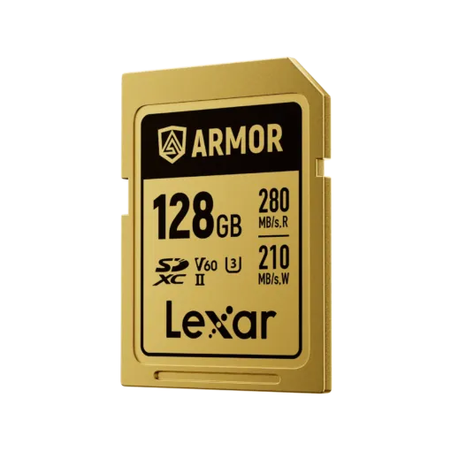 Thẻ Nhớ Lexar ARMOR GOLD SDXC UHS – II 128GB – Chống Nước – Chống Sốc