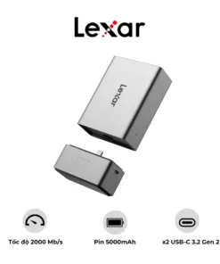 Đầu đọc thẻ nhớ Lexar Professional Workflow Go Docking Station - Pin 5000mAh