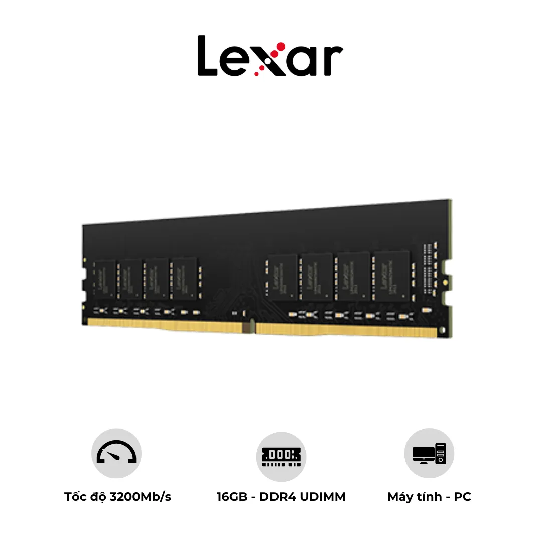 Bộ nhớ Ram máy tính Lexar DDR4 UDIMM 16GB tốc độ 3200Mhz