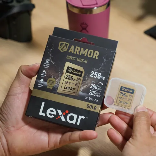 Thẻ Nhớ Lexar ARMOR GOLD SDXC UHS – II 128GB – Chống Nước – Chống Sốc