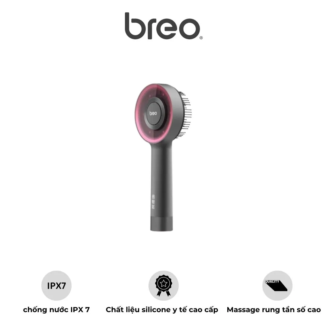 Lược Massage Da Đầu Breo Scalp 3 Đen