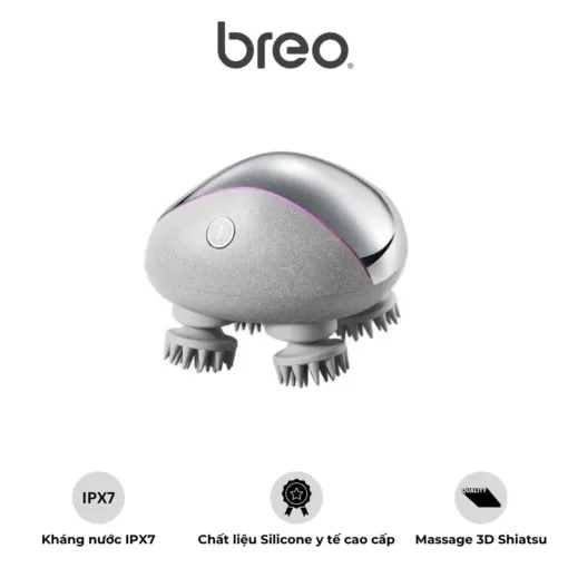 Máy Massage Da Đầu Breo Scalp Mini Pro – 96 Điểm Silicon – Công Nghệ Hồng Ngoại 820 nm