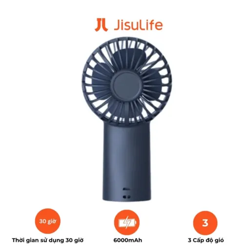 Quạt Cầm Tay Mini JISULIFE F2D sạc nhanh, pin 30 giờ