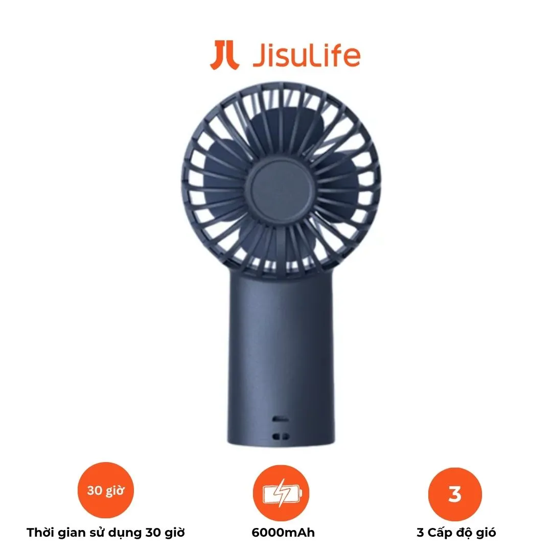 Quạt Cầm Tay Mini JISULIFE F2D sạc nhanh, pin 30 giờ