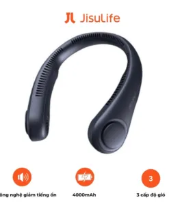 Quạt đeo cổ mini không cánh Jisulife NECK FAN LIFE3 FA14 pin 16 giờ