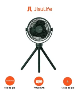 Quạt Tích Điện Cho Bé Baby Fan Life 1 Jisulife FA24 Chân Bạch Tuộc – Đa Năng, An Toàn, Pin 4000mAh, Xoay 360° | AKIA
