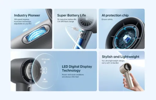 Quạt Cầm Tay FA53 ABS 3600mAh