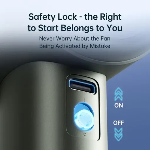 Công tắc khóa an toàn Quạt Cầm Tay FA53 ABS 3600mAh