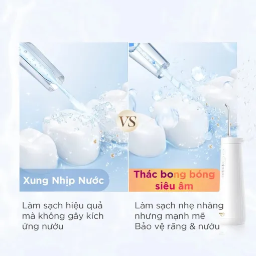 Máy tăm nước sóng siêu âm Usmile CY0 - Trắng