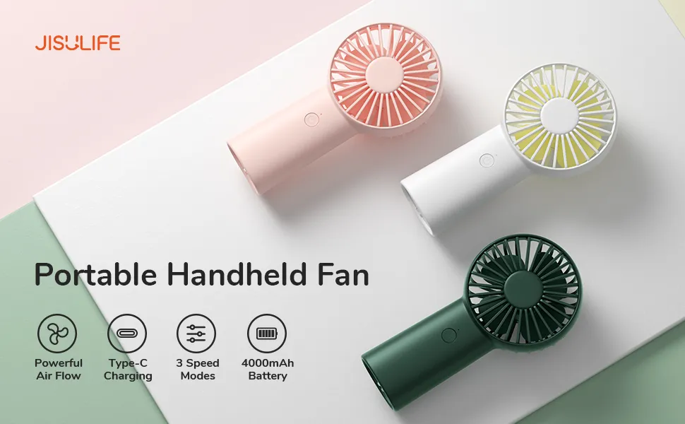 Quạt Cầm Tay Mini JISULIFE HandFan Life3 FA20X Pin4000mAh