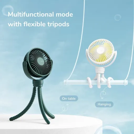 Quạt tích điện cho bé Baby Fan Life 1 Jisulife FA24 chân bạch tuộc đa năng