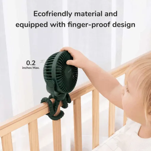 Quạt tích điện cho bé Baby Fan Life 1 Jisulife FA24 chân bạch tuộc đa năng