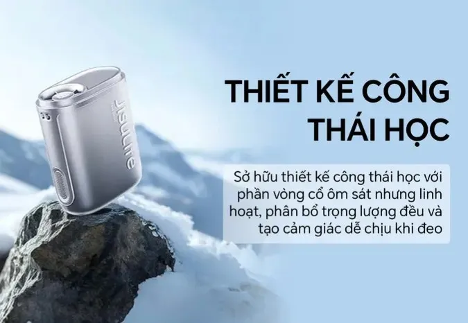 Quạt Đeo Cổ Jisulife Neck Fan Life5 Pin 4500mAh