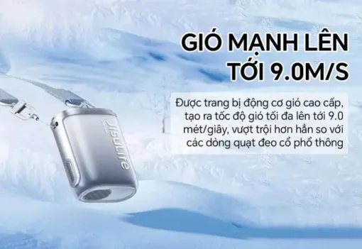 Quạt Đeo Cổ Jisulife Neck Fan Life5 Pin 4500mAh