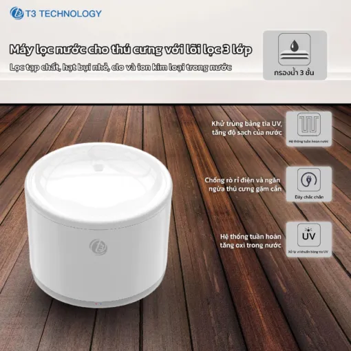 Máy cho thú cưng uống nước T3 Smart PW1