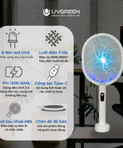 Vợt bắt muỗi UVGREEN KM003