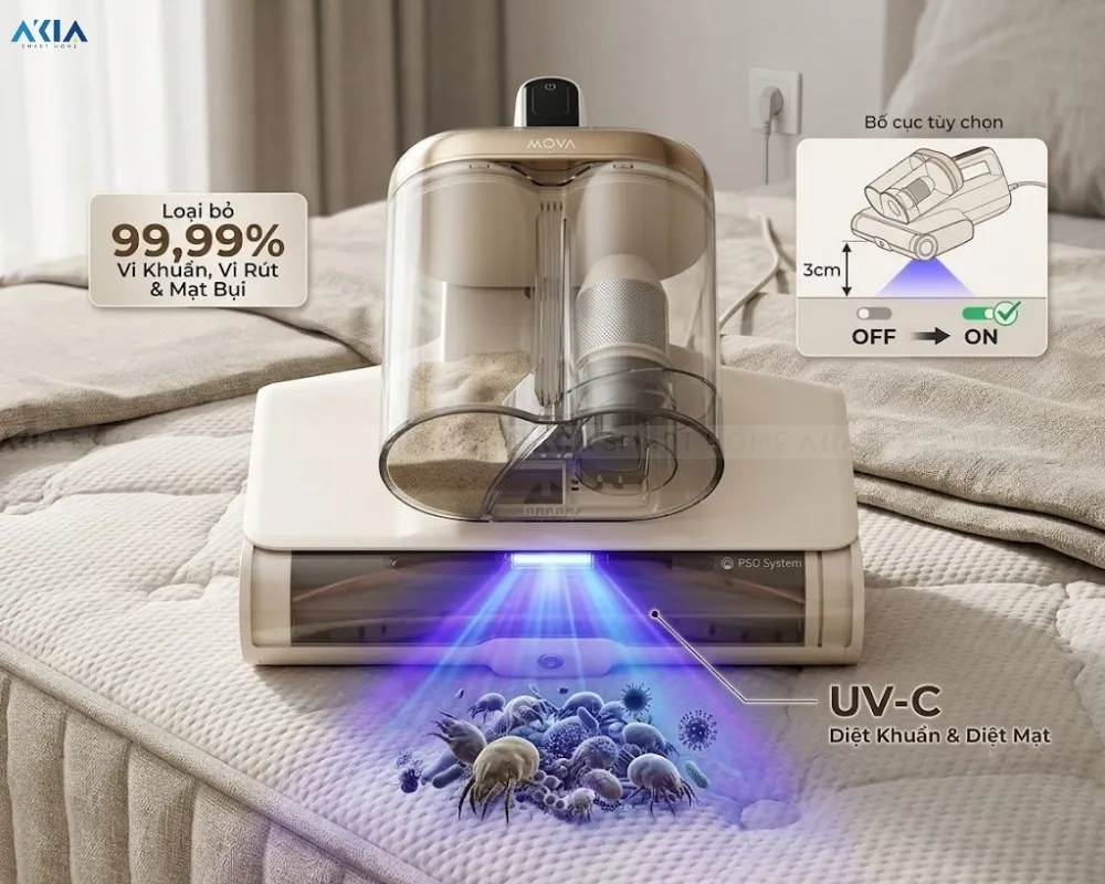 Máy Hút Bụi Giường Nệm Mova D20 10 Máy Hút Bụi Giường Nệm Mova D20 - Akia Smart Home