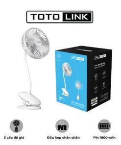 Quạt kẹp bàn tích điện TOTOLINK FAN01