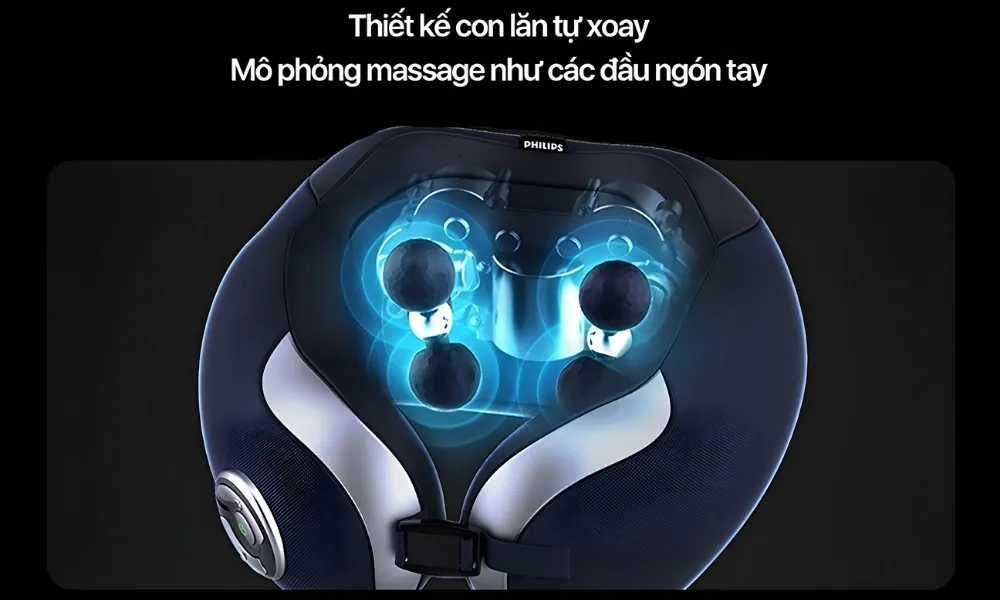 Máy Massage Cổ Philips Ppm3502 – 4 Đầu Massage Xoay Hai Chiều 7 Máy Massage Cổ Philips Ppm3502 – 4 Đầu Massage Xoay Hai Chiều - Akia Smart Home