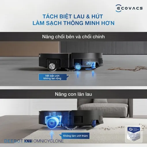 Robot hút bụi thông minh Ecovacs X11 OmniCyclone