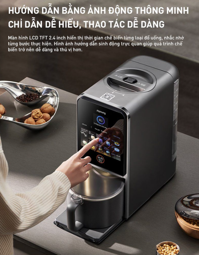 Máy Sữa Hạt Làm Sạch Tự Động Joyoung Jscb - K7 Pro 7 Máy Sữa Hạt Làm Sạch Tự Động Joyoung K7 Pro