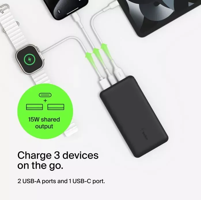 Pin Sạc Dự Phòng Belkin Polymer Pocket Power 10,000Mah 15W Pd 13 Pin Sạc Dự Phòng Belkin Polymer Pocket Power 10,000Mah, 15W Pd