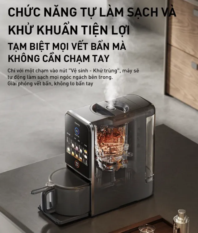 Máy Sữa Hạt Làm Sạch Tự Động Joyoung Jscb - K7 Pro 10 Máy Sữa Hạt Làm Sạch Tự Động Joyoung K7 Pro
