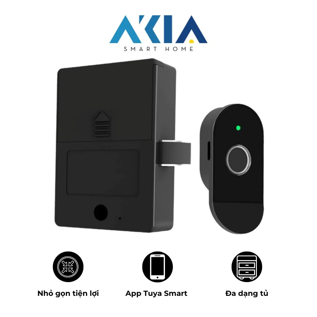 Khóa tủ vân tay AKIA thông minh C100-F