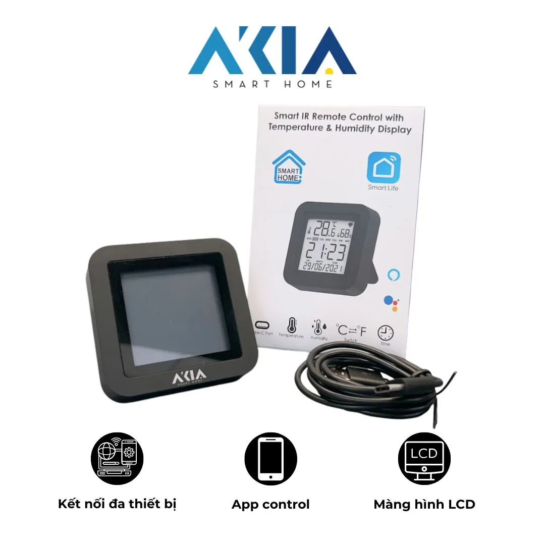 Điều khiển hồng ngoại có màn hình LCD AKIA-S09